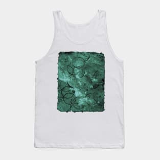 Textured teal circles Tank Top